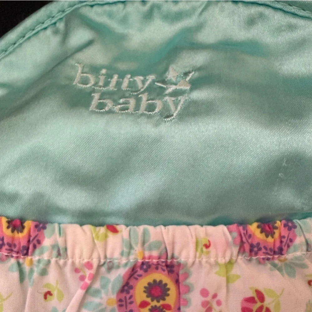 American Girl Bitty Baby Floral Round Zipper with Star Patch Accessories Case